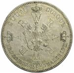 PRUSSIA 1 THALER 1861 Wilhelm I Augusta Coronation Silver
