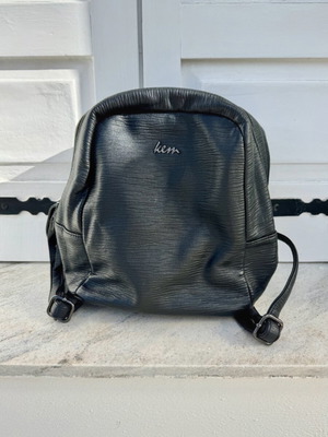Kem backpack bag used, black synthetic leather