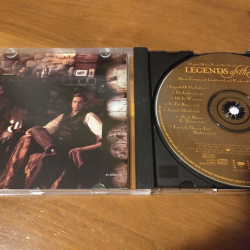Legends of the Fall James Horner music score CD like new