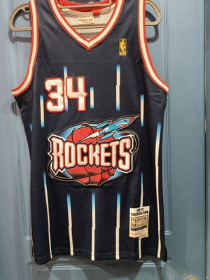 NBA Rockets 34 Olajuwon jersey new, authentic