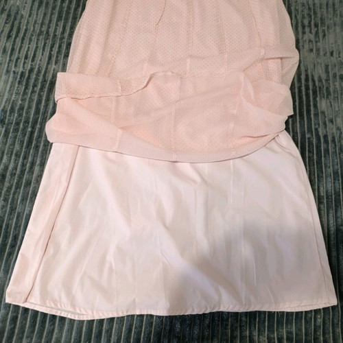 Mint & Berry airy short-sleeve long dress like new, pink