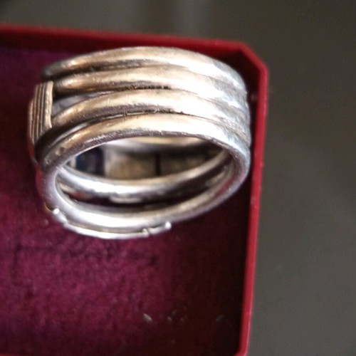 Women's ring 18k gold and 925 silver like new