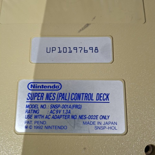 Super Nintendo Entertainment System PAL like new with cables and controller