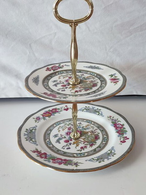 Royal Albert Tree of Kashmir 2-tier cake stand, Fine Bone China