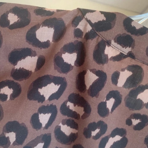 Karavan set animal print like new, blouse one size and pants small