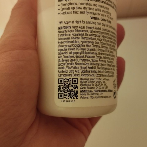 Olaplex No.6 Bond Smoother used