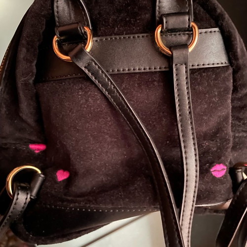 Juicy Couture mini backpack velour like new