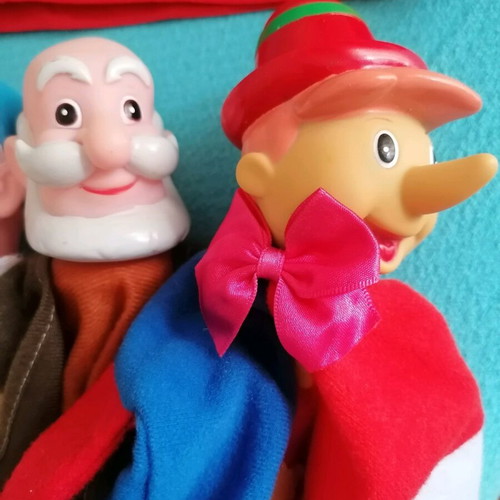 Puppet theater dolls used, pack of 8 pieces