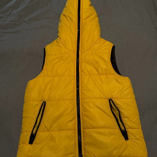 Nautica windbreaker vest used, yellow
