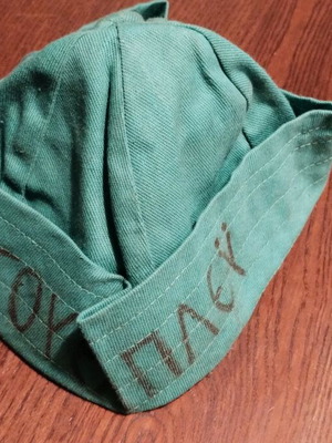 PAO - Everton 24-3-71 cap used with famous autographs
