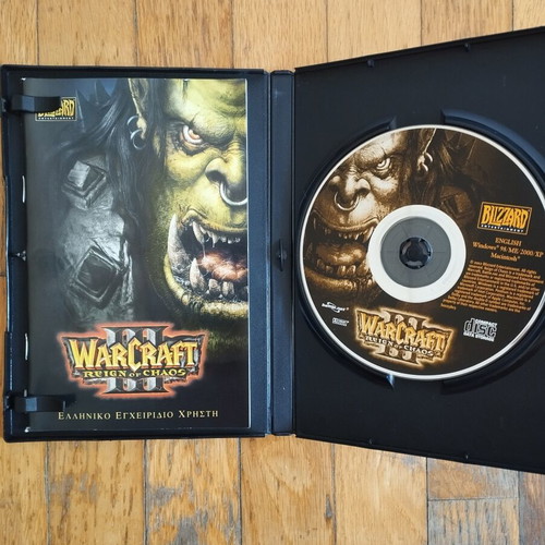 Warcraft 3 Reign of Chaos PC game used, Greek version