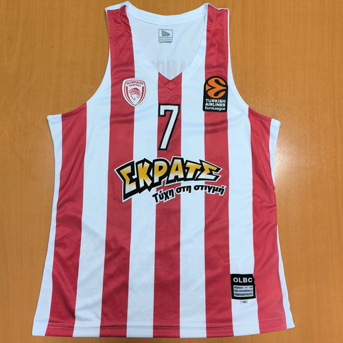 Olympiacos Basketball Kids' Spanoulis Jersey for 10 Years Like New
