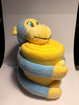 Μαϊμουδάκι με φλίς κουβερτούλα καινούργιο, ιδανικό για δώρο