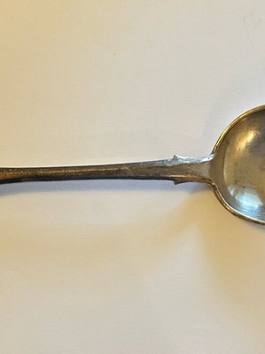 Russian silver spoon Hlebnikov 1896 used, collectible