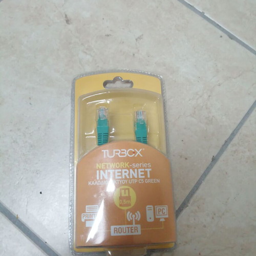 Turbo-X Patch Cable UTP C5 Green 0.5m new