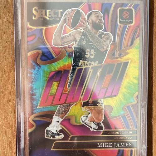 Mike James Clutch Panini Euroleague Select card like new 25/25