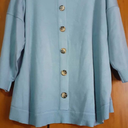 Dorothy Perkins Blue Oversized Knit Sweater like new, XL