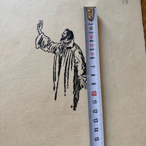 Sketch by Czech artist Majetek J. Otty used