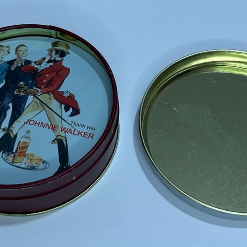 Johnnie Walker Whiskey coasters used, set of 4 pieces