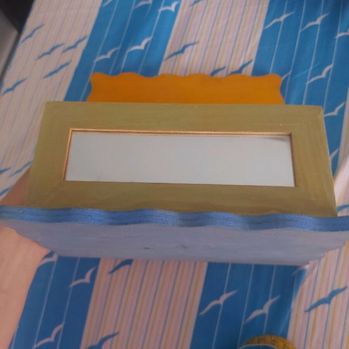 Storage box used hand-painted with The Lion King design