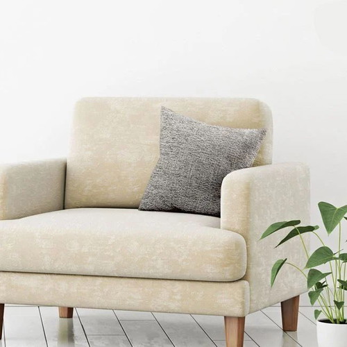 Cushion covers set of 2, 40x40, grey chenille, new