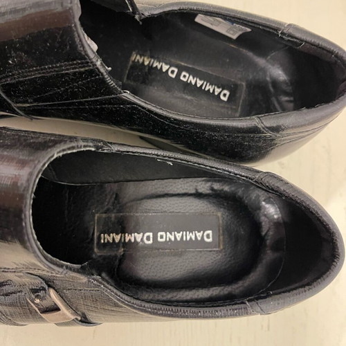 Damiani men's leather shoes like new, black, size 41