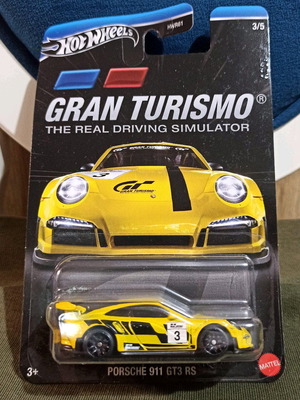 Hot Wheels Gran Turismo Porsche 911 GT3 RS καινούργιο σφραγισμένο κίτρινο