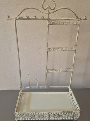 Jewelry organizer box, spacious with earring holes
