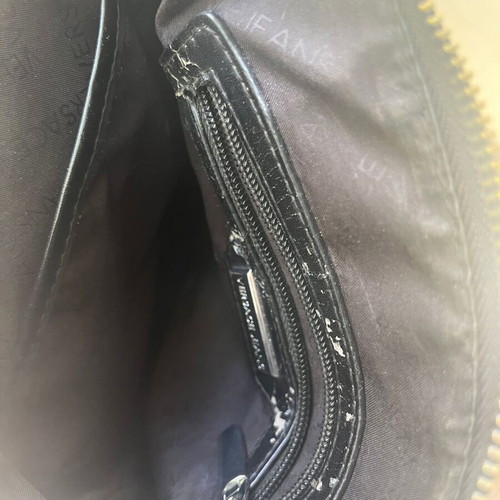 Versace Jeans black crossbody bag, leather, used