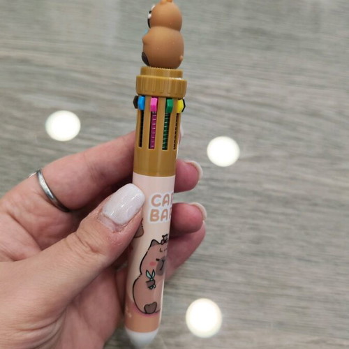 Pen with ten different colors and animal design new