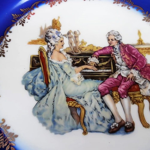 Limoges 22 Kar. Gold vintage πιάτο βικτωριανού στυλ