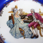 Limoges 22 Kar. Gold vintage πιάτο βικτωριανού στυλ
