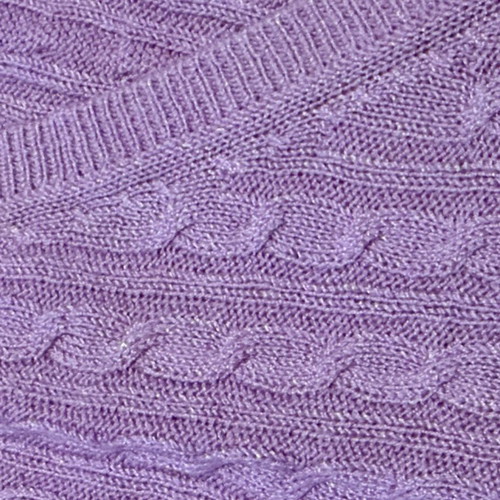 Massimo Dutti Lilac Cable Knit Sweater M Like New