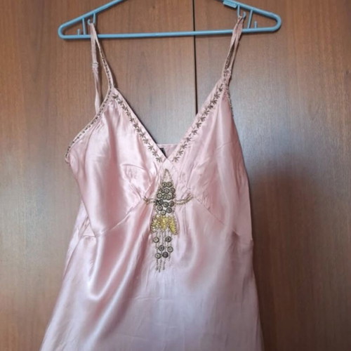 Raxevski vintage silk top like new, pink, size M
