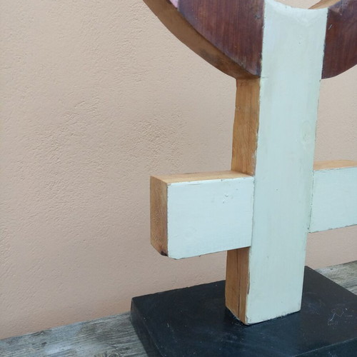 Female Symbol artwork new from recycled wood and granite