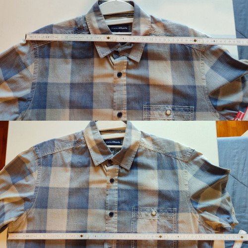 Checked shirts pack of 2 medium size, like new, Diesel and Vogele