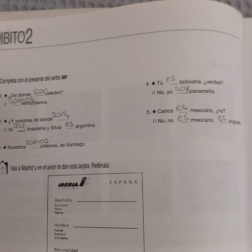 Intercambio 1 Cuaderno de Ejercicios used