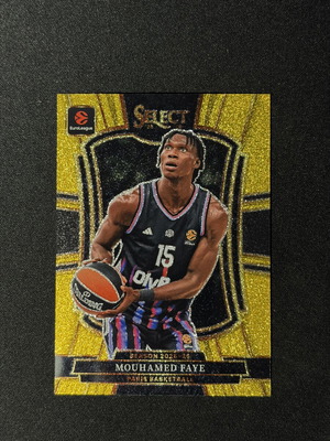 2025-26 Panini Select EuroLeague Mouhamed Faye Gold Glitter κάρτα σαν καινούργιο