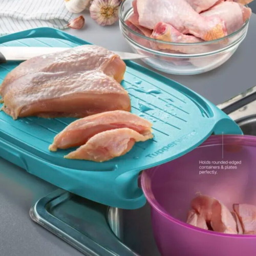Tupperware XXL cutting and washing board, 40x24x3.5 cm
