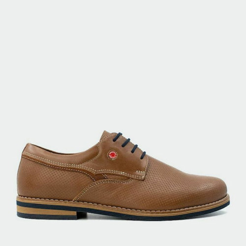 Robinson leather shoes size 39 like new, brown casual