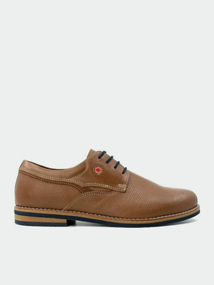 Robinson leather shoes size 39 like new, brown casual