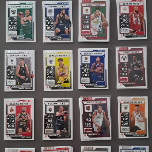 Panini Euroleague Contenders 2025-26 set of 115 cards like new