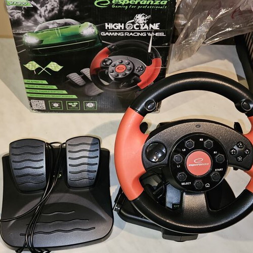 Racing wheel for PC, PS2, PS3