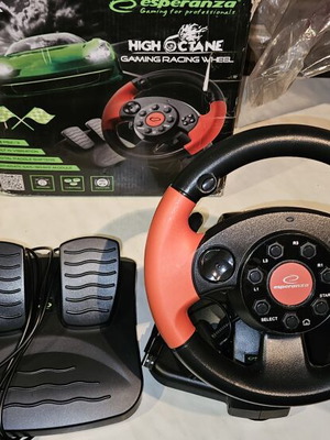 Racing wheel for PC, PS2, PS3