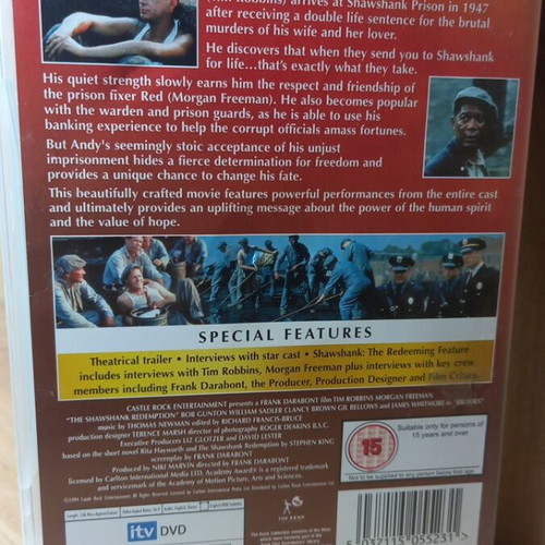 The Shawshank Redemption DVD like new, English subtitles
