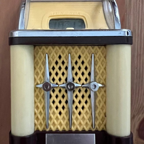 Vintage electronic jukebox clock like new, digital tabletop