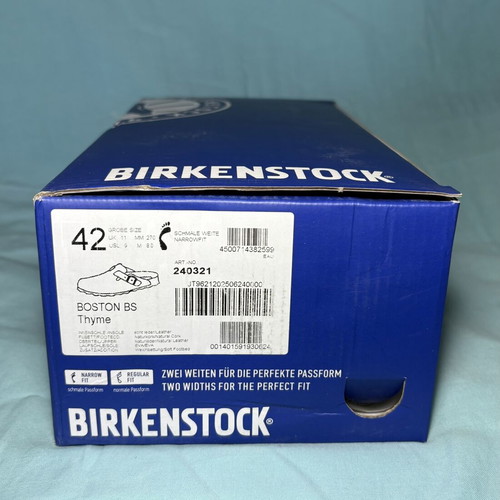 Birkenstock Boston Thyme Suede Clogs like new, size 42