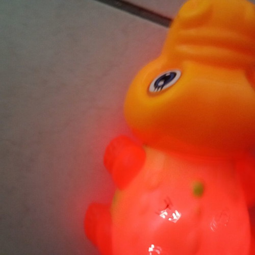Mechanical crocodile toy used with light