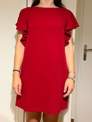 Red Zara dress like new, size S