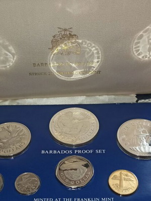 Barbados proof set 1977 σαν καινούργιο στην αυθεντική κασετίνα